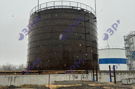 Резервуар для битума 4000 м3 в Ростове-на-Дону - Опытный завод резервуаров и металлоконструкций