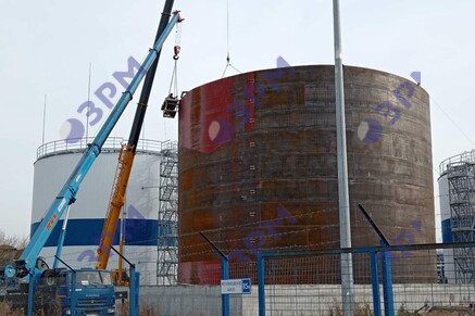 Резервуар для битума 4000 м3 в Ростове-на-Дону - Опытный завод резервуаров и металлоконструкций