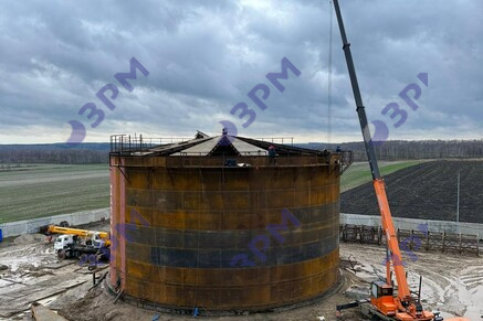 Битумное хранилище общим объемом 80000 м3 в Ростове-на-Дону - Опытный завод резервуаров и металлоконструкций