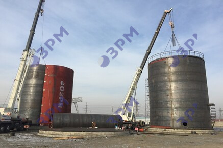 РВС-1000 м3 для светлых нефтепродуктов в Ростове-на-Дону - Опытный завод резервуаров и металлоконструкций